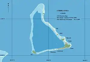 Karte des Atolls Utirik