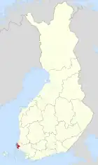 Lage von Uusikaupunki in Finnland