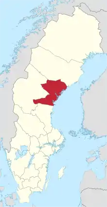 Lage von Västernorrlands län