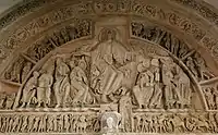 Vézelay, Sainte-Marie-Madeleine, Westportal, um 1130