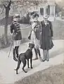 Anno 1950. Braut und Bräutigam Entwurfszeichnung von Oskar Bluhm (1902)