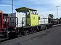 V 144 (MaK DH 1004/6) im aktuellen hellgrau-grünen Captrain-Design