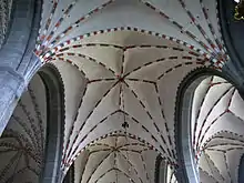 Netzgewölbe der Kirche im Mutterkloster Vadstena