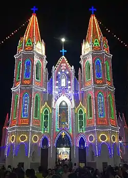 Die Basilika von Velankanni