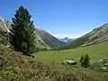 Italienische Seite mit Val d'Avigna