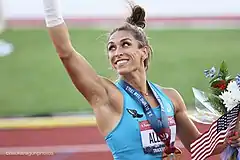 Die aktuelle Olympiasiegerin Valarie Allman gewann&nbsp;Bronze