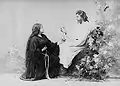 Ernest van Dyck und Amalia Materna als „Parsifal“ und „Kundry“ in Bayreuth 1889.