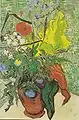 Vincent van Gogh:Feldblumen und Disteln in einer Vase, 1890