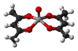 Strukturformel von Vanadylacetylacetonat