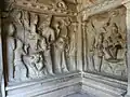 Varaha- und Gajalakshmi-Reliefs