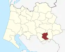 Lage des Årre Sogn in der Varde Kommune