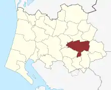 Lage des Øse Sogn in der Varde Kommune