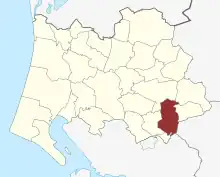 Lage des Fåborg Sogn in der Varde Kommune