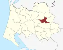 Lage des Hodde Sogn in der Varde Kommune