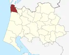 Lage des Lønne Sogn in der Varde Kommune