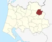 Lage des Skovlund Sogn in der Varde Kommune