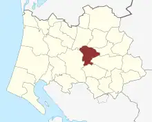 Lage des Thorstrup Sogn in der Varde Kommune