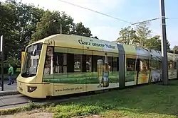 CVAG-Variobahn mit Vollwerbung