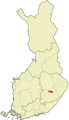 Lage von Varkaus in Finnland