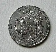 Rückseite mit Wappen Franz Ludwig von Erthal Bamberg 1795