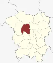 Lage des Brørup Sogn in der Vejen Kommune