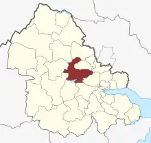 Lage des Jelling Sogn in der Vejle Kommune