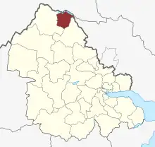 Lage des Vester Sogn in der Vejle Kommune