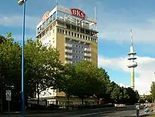 BKS-Hochhaus (neuer Wasserturm) und Tele-Bert