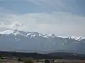 Blick aus der Nähe von Gospić auf den Velebit