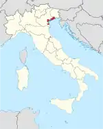 Lage innerhalb Italiens