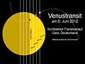 Verlauf des VenustransitschematischZeitangaben in UTC+2