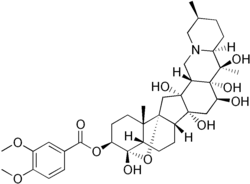 Strukturformel von Veratridin