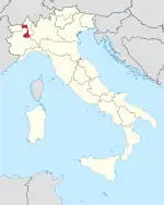 Lage innerhalb Italiens