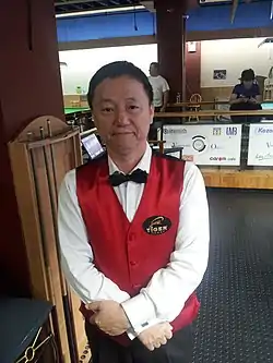 Michael Kang, Freund und Geschäftspartner des verstorbenen Sang Chun Lee, Begründer des Carom Café und der Turnierserie