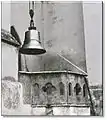 Außenkanzel beim Aufzug einer Glocke 1949