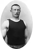 1908 mit Bronze erster finnischer Medaillist in der Leichtathletik: Verner Järvinen