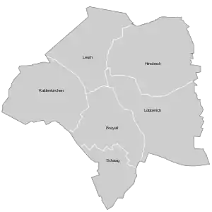 Bezirke der Stadt Nettetal