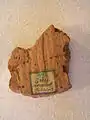 Durch Brand verziegelter Lehm des Holz-Erde Wall