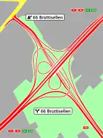 Übersichtskarte Verzweigung Brüttisellen