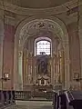Scheinarchitektur im Altarraum der Annenkirche in Vižňov