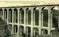 Eisenbahnviadukt von Pordic, aufgenommen im Jahr 1910