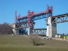 Austausch der Fachwerkträger