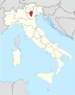 Lage innerhalb Italiens