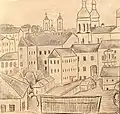 Josephkirche, Jesuitenkolleg, Witebsk (1920er Jahre)
