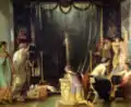 Zeuxis choisissant ses modèles von Victor Mottez