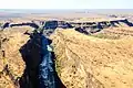 Canyons in den Flutbasalten nahe der Viktoriafälle