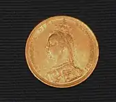 Victoria, Jubilee head, geprägt 1889 in Sydney, Auflage ca.&nbsp;3&nbsp;Mio. Münzen