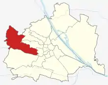 Lage von Penzing (Wien)  in Wien (anklickbare Karte)