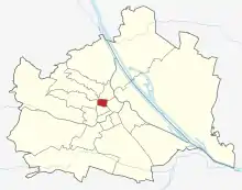 Lage von Josefstadt (Wien)  in Wien (anklickbare Karte)