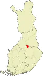 Lage von Vieremä in Finnland
